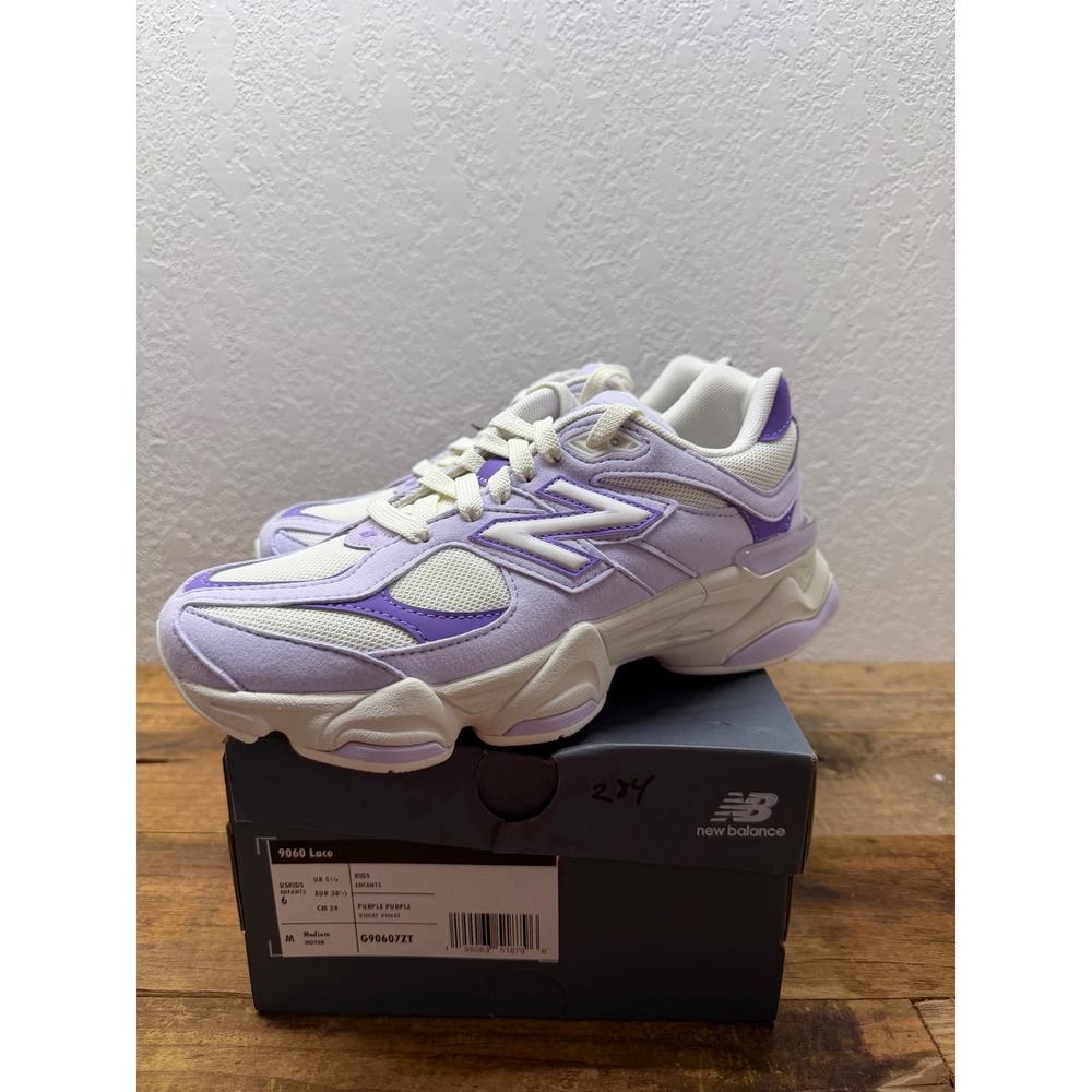 New Balance 9060 Purple Violet Suede Mesh Sneakers G90607ZT Mens 6 Womens 7.5